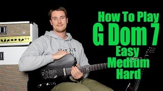 How to Play G7 or G Dominant 7 and every dom 7th Chord [upl. by Clemmie]