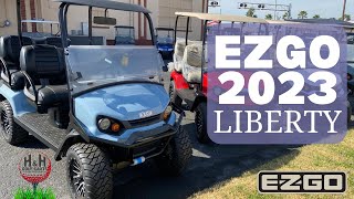 EZGO Liberty 2023 Golf Carts Are Available Now at HampH Golf Carts in Harlingen [upl. by Davison]