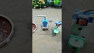 Mini motor water pump science project mini tractor and cow video  76 [upl. by Anirroc812]