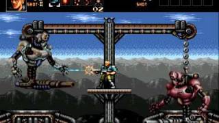 Contra Hard Corps Sega Genesis  All Bosses  Part 2 of 4 [upl. by Amice]