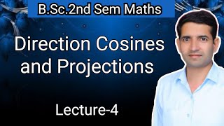 L4 Direction cosines and and Direction ratios of a line Geometry BSc2nd Sem Maths Jitendra Sir [upl. by Richie7]