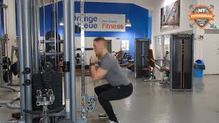 Front squat poulie basse QUADRICEPS [upl. by Leede133]