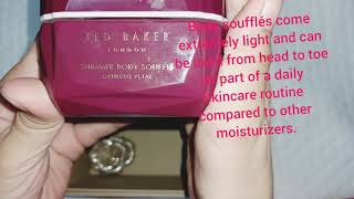 Ted Baker Opulent Petal Shimmer Body Soufflébody moisturiser and REVIEW [upl. by Ardnoik851]