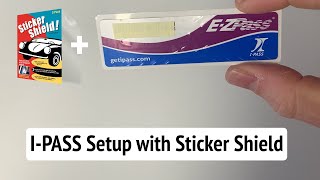 IPASS EZPASS Sticker Installation Tutorial with Sticker Shield Tips [upl. by Kcirdet]