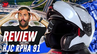 Review casco HJC RPHA 91 ¿el mejor casco de moto MODULAR 🔝 [upl. by Duma]