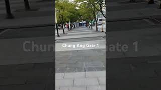 Chung Ang University gate 1 phonk music chungang seoul bts [upl. by Eylsel]