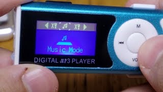 Cheap £3 Digital MP3 Player SD card LCD Review [upl. by Chud266]