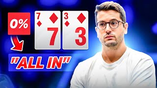 Six of the most RECKLESS Poker Bluffs EVER [upl. by Dugan692]