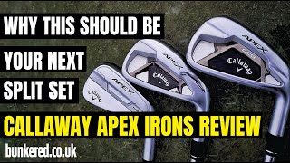 WHY THIS SHOULD BE YOUR NEXT SPLIT SET  Callaway Apex irons review [upl. by Krute]