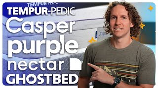 Tempurpedic vs Casper vs Purple vs Nectar vs GhostBed  MATTRESS REVIEW [upl. by Mathias]