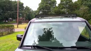 50quotcurved cree led lightbar on 04 honda element [upl. by Shepp126]