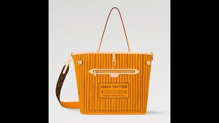 Louis Vuitton Neverfull Bandoulière Inside Out MM M11947 Jaune Safran [upl. by Babs]