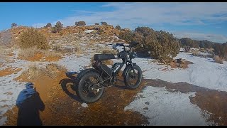 Winter Trail Ride Ebike ebike offgrid adventure [upl. by Golden91]