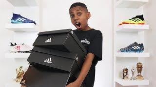 TRIPLE ADIDAS FOOTBALL BOOTS  CLEATS UNBOXING  PRODIRECT SOCCER [upl. by Suaeddaht]