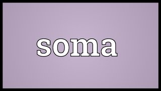 Soma Meaning [upl. by Hayton482]