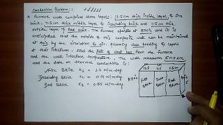 HEAT AND MASS TRANSFER CONDUCTION PROBLEM01 [upl. by Ibbob]