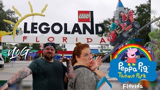 Schweine und Klemmbaustein Freizeitparks in Florida  steckenbleiben in der Achterbahn 😱  VLOG [upl. by Ecyla]