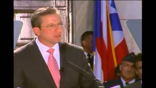 Toma de Posesión de Alejandro García Padilla Gob de Puerto Rico COMPLETA [upl. by Tannie266]