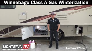 LichtsinnRVcom  How to Winterize a Winnebago Class A Gas Motorhome [upl. by Ayotnom422]