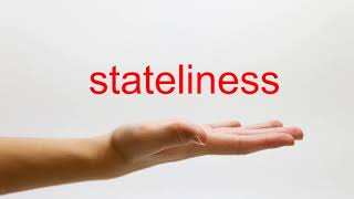 How to Pronounce stateliness  American English [upl. by Valley]