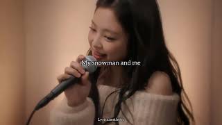 Jennie  Snowman Cover English Lyrics [upl. by Rriocard]