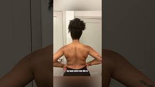 My back transformation These exercises helped me build an hourglass back bodybuilding gymshorts [upl. by Arevle]