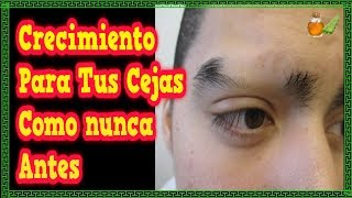 Como Hacer Crecer Las Cejas  Crecimiento Para Tus Cejas Como nunca Antes [upl. by Rafter]