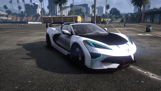 2021 Chevy Corvette C8 Hycade Kit  GTA V Car Mods [upl. by Olenta345]