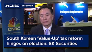 South Korean ValueUp tax reform to hinge on upcoming election SK Securities [upl. by Munt]