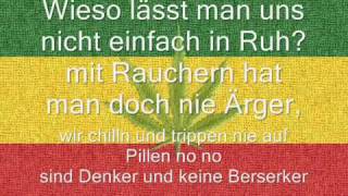 Ganja Man Ich rauch mein Ganja text [upl. by Nitram]