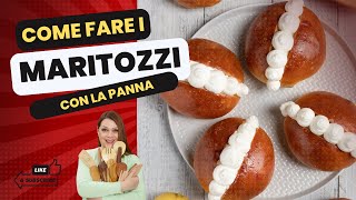 Maritozzi come fare i famosi dolci ripieni di panna romani [upl. by Onfre]