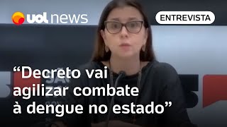 Dengue Decreto de emergência em São Paulo vai agilizar compra de insumos diz coord de secretaria [upl. by Pentha983]