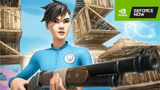 Fortnite On Chromebook GeForce Now  Chill ASMR Gameplay [upl. by Elyrehc590]