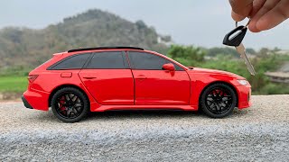 Unboxing of Scale Model Audi RS6  Scale 124 Model  DieCast Collection  Miniature  DIY [upl. by Sik]