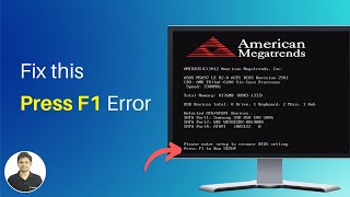 How To Replace CMOS Battery to Fix Press F1 to Run Setup Error [upl. by Iaht]