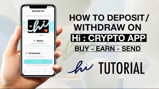 How to DEPOSIT or WITHDRAW on Hi Dollar App  Bitcoin amp Crypto Tutorial [upl. by Reffinej]