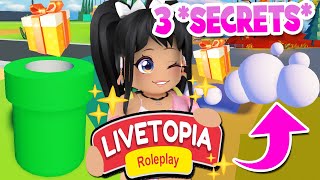 NEW 3 HIDDEN SECRET LOCATIONS SOLVED in LIVETOPIA Roleplay roblox [upl. by Niai]