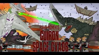 GUIRON VS SPACE GYAOS KAIJU MOMENTS 36 [upl. by Adelind]