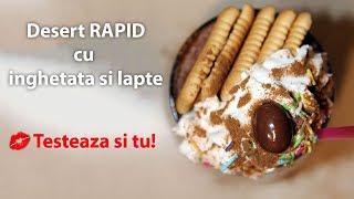 Desert RAPID cu inghetata si biscuiti 🍦🍪 [upl. by Uaerraj]