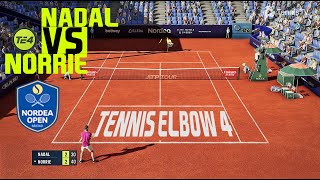 Nadal vs Norrie ATP 250 Bastad Tennis Elbow 4 [upl. by Ayatan328]