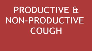 Drugs for Productive and NonProductive Cough  Dr Shikha Parmar [upl. by Raquela]