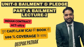 FREE CA Foundation Business Law Online Classes  Indian Contract Act l Unit8Lecture2 l Deepak Sir [upl. by Kath]