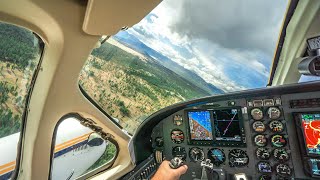 TURBOPROP  Cessna 425 Taxi Takeoff Climb With cockpit Audio [upl. by Grae]