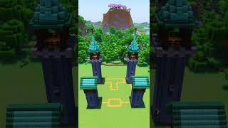 Rate This Castle minecraft minecraftbuild minecraftideas minecraftshorts [upl. by Aicilak856]