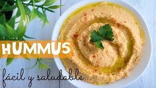 ¡ HUMMUS fácil y saludable [upl. by Netsirt399]