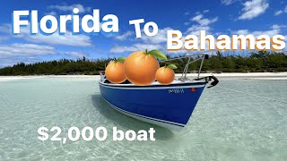 Solo crossing from Florida to Bahamas on a 2000 small boat [upl. by Jammie]