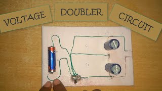 VOLTAGE DOUBLER CIRCUIT and its full working with diffrent voltages  MakeloGy [upl. by Lrat]