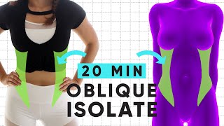 20 Minute Waist Shaping Workout  at home exercises for sleek obliques [upl. by Samuela179]