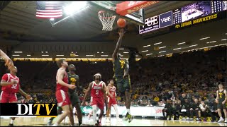 DITV Sports Iowa MBB Takes Down South Dakota [upl. by Llennoc700]