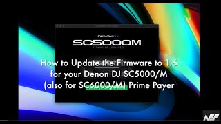 How to Update the Firmware of your Denon DJ SC5000M to 16 also valid for SC6000M [upl. by Tennies303]